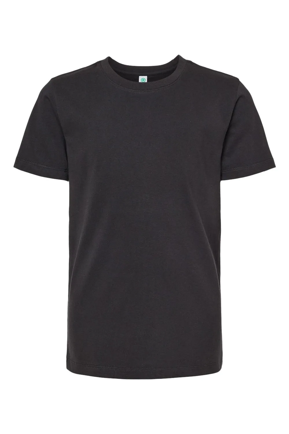 SoftShirts Jugend Bio-Kurzarm-T-Shirt mit Rundhalsausschnitt - Schwarz
