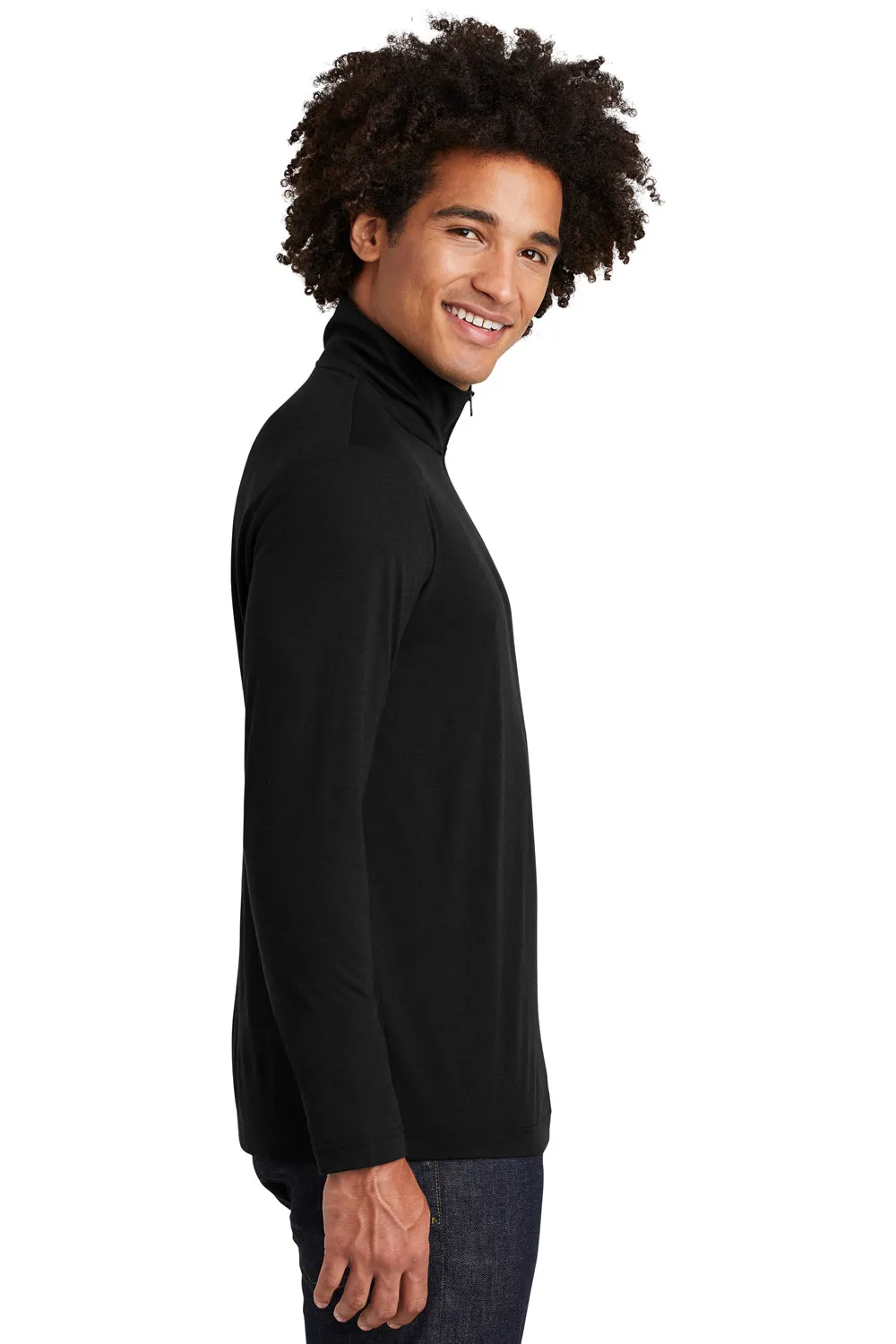 Sport-Tek Herren Feuchtigkeitstransportierender 1/4-Zip Pullover - Schwarz