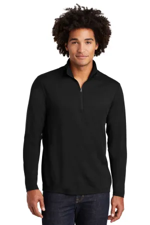 Sport-Tek Herren Feuchtigkeitstransportierender 1/4-Zip Pullover - Schwarz