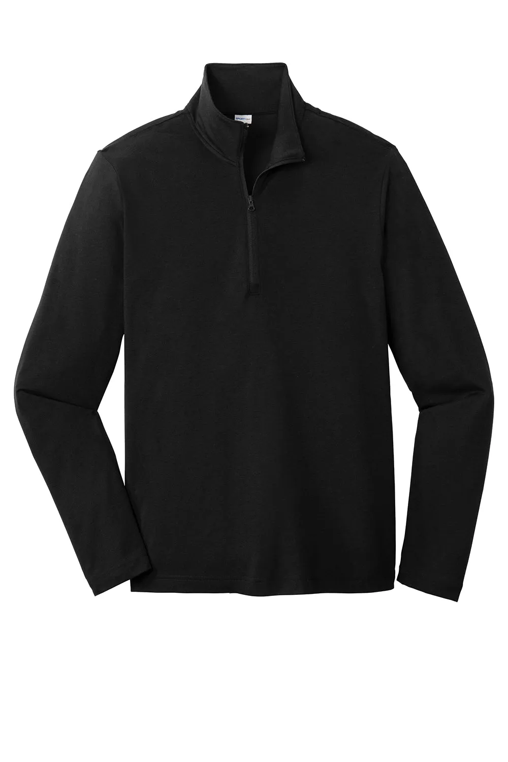 Sport-Tek Herren Feuchtigkeitstransportierender 1/4-Zip Pullover - Schwarz