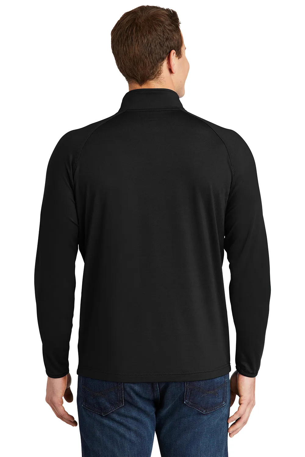 Sport-Tek Herren Sport-Wick Feuchtigkeitstransportierendes 1/4-Zip Sweatshirt - Schwarz