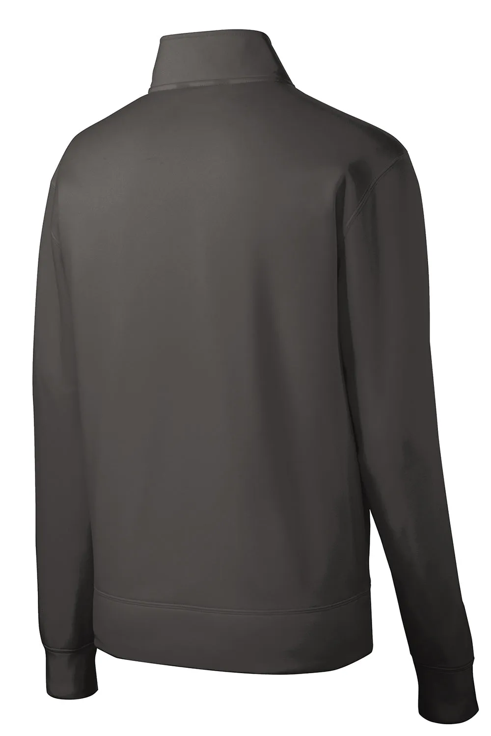 Sport-Tek Herren Sport-Wick Feuchtigkeitstransportierender Fleece Full-Zip Sweatshirt mit Taschen - Eisengrau