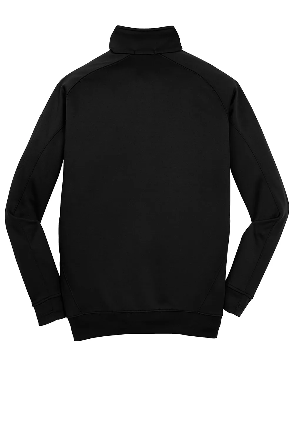 Sport-Tek Herren Tech Feuchtigkeitstransport-Fleece 1/4-Zip Sweatshirt mit Tasche - Schwarz