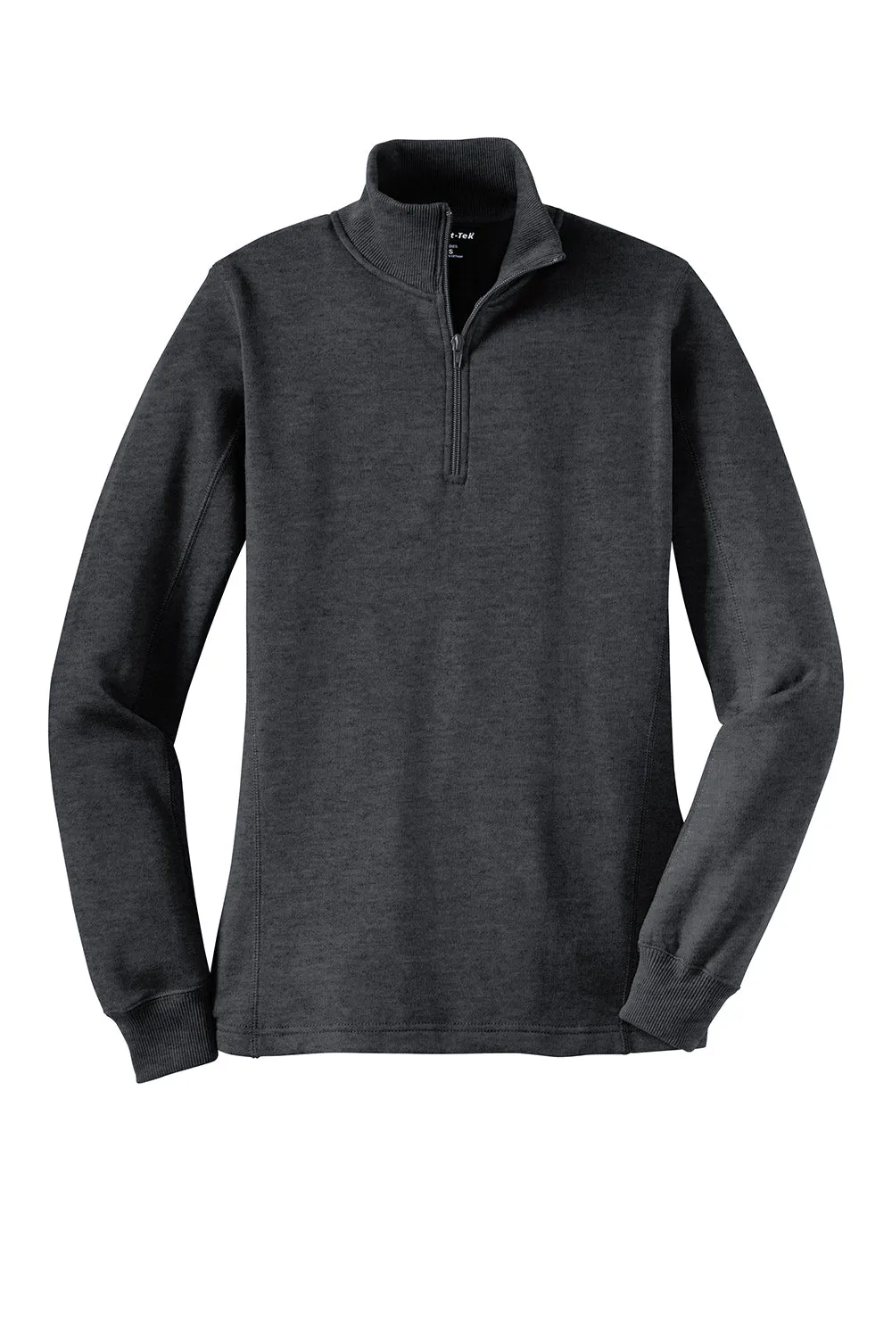 Sport-Tek Damen Fleece-Pullover mit 1/4-Zip und Schrumpffestigkeit - Heather Graphitgrau