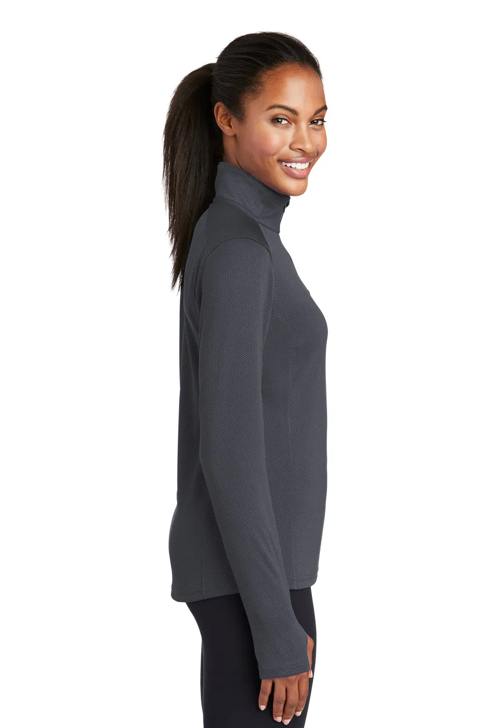 Sport-Tek Damen Sport-Wick Feuchtigkeitstransportierendes 1/4-Zip Sweatshirt - Eisengrau