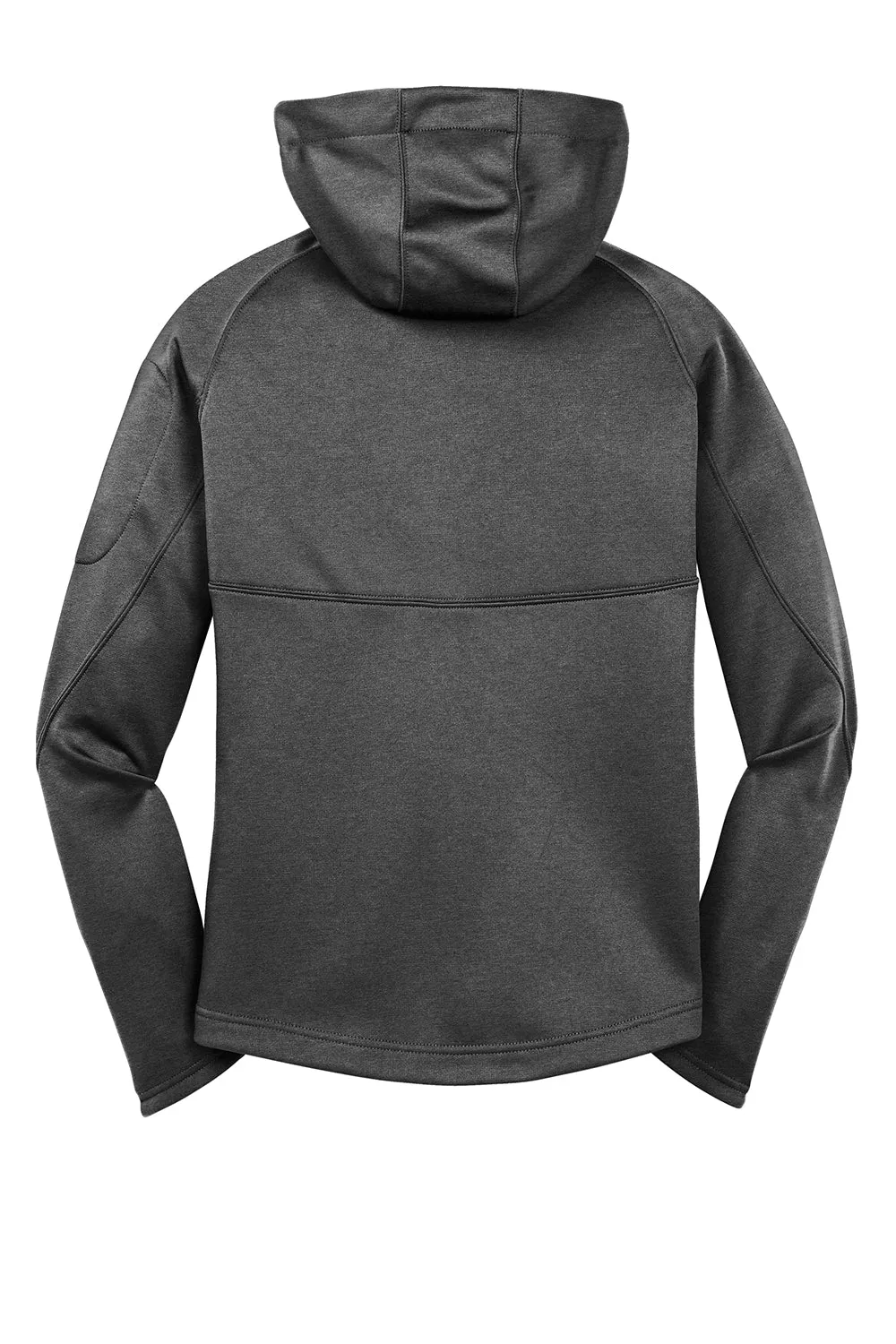 Sport-Tek Damen Tech Feuchtigkeitstransportierende Fleece Kapuzenpullover mit Reißverschluss und Taschen - Heather Graphitgrau
