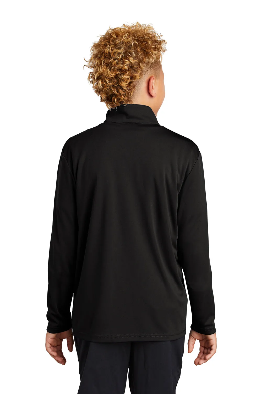 Sport-Tek Jugend Competitor Feuchtigkeitstransportierendes 1/4-Zip Sweatshirt - Schwarz