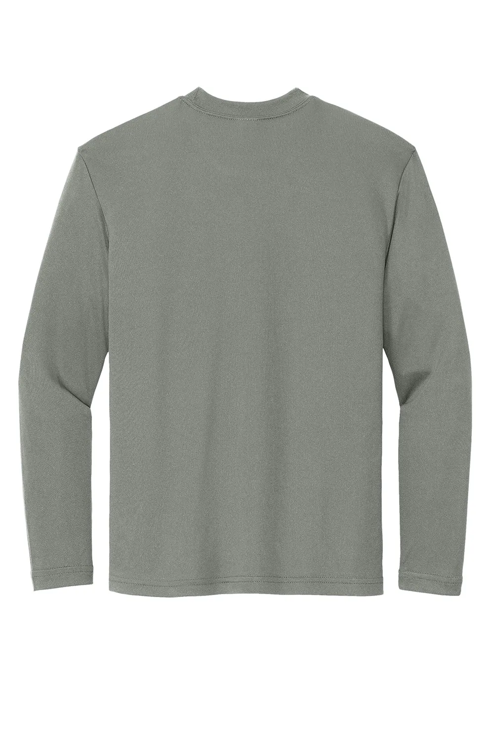 Sport-Tek Jugend Competitor Feuchtigkeitstransportierendes Langarm-Crewneck T-Shirt - Betongrau