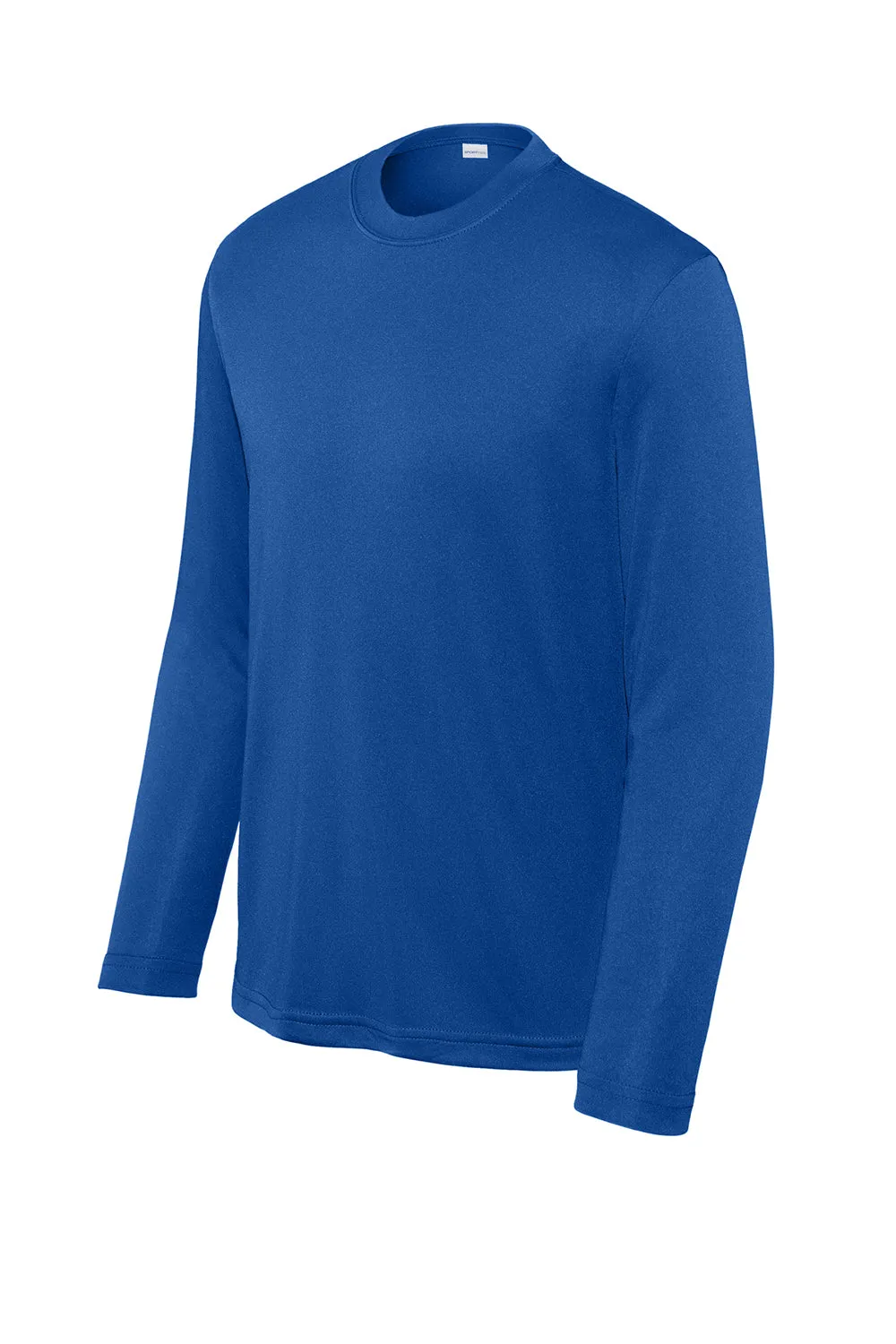 Sport-Tek Jugend Competitor Feuchtigkeitstransportierendes Langarm-Crewneck T-Shirt - Echtes Königsblau