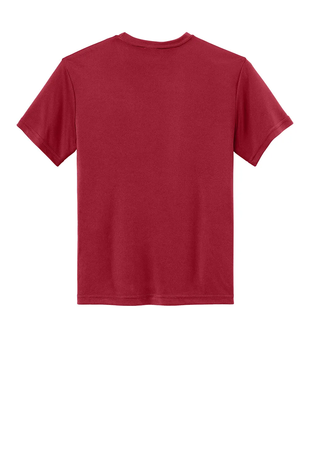 Sport-Tek Jugend Competitor Feuchtigkeitstransportierendes Kurzarm-Crewneck T-Shirt - Tiefrot