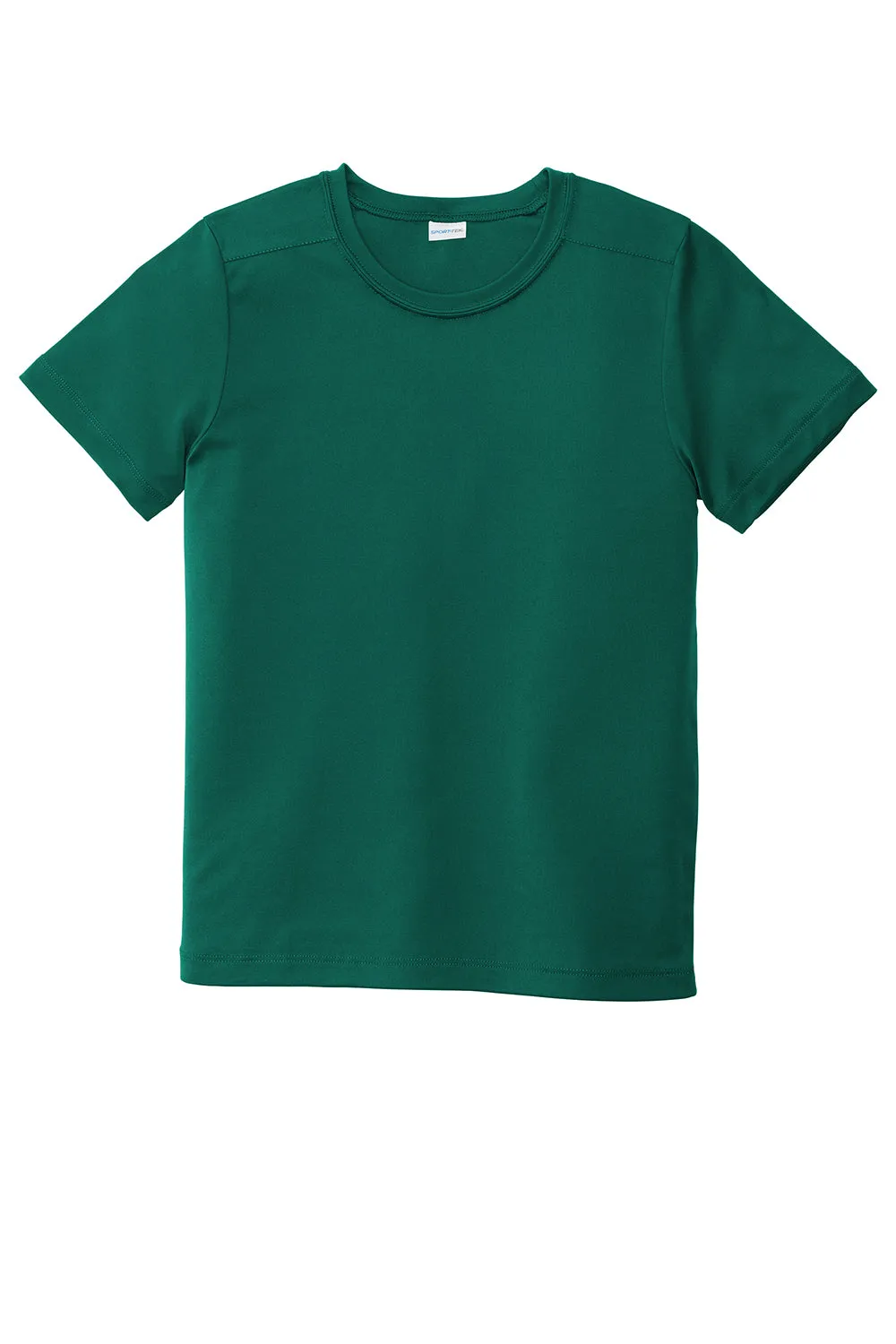 Sport-Tek Jugend Feuchtigkeitstransportierendes Kurzarm-Crewneck-T-Shirt - Marinegrün - Ausverkauf