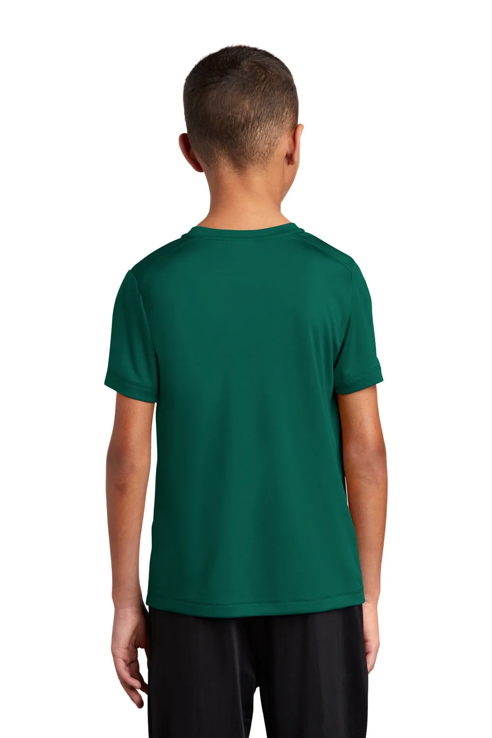 Sport-Tek Jugend Feuchtigkeitstransportierendes Kurzarm-Crewneck-T-Shirt - Marinegrün - Ausverkauf