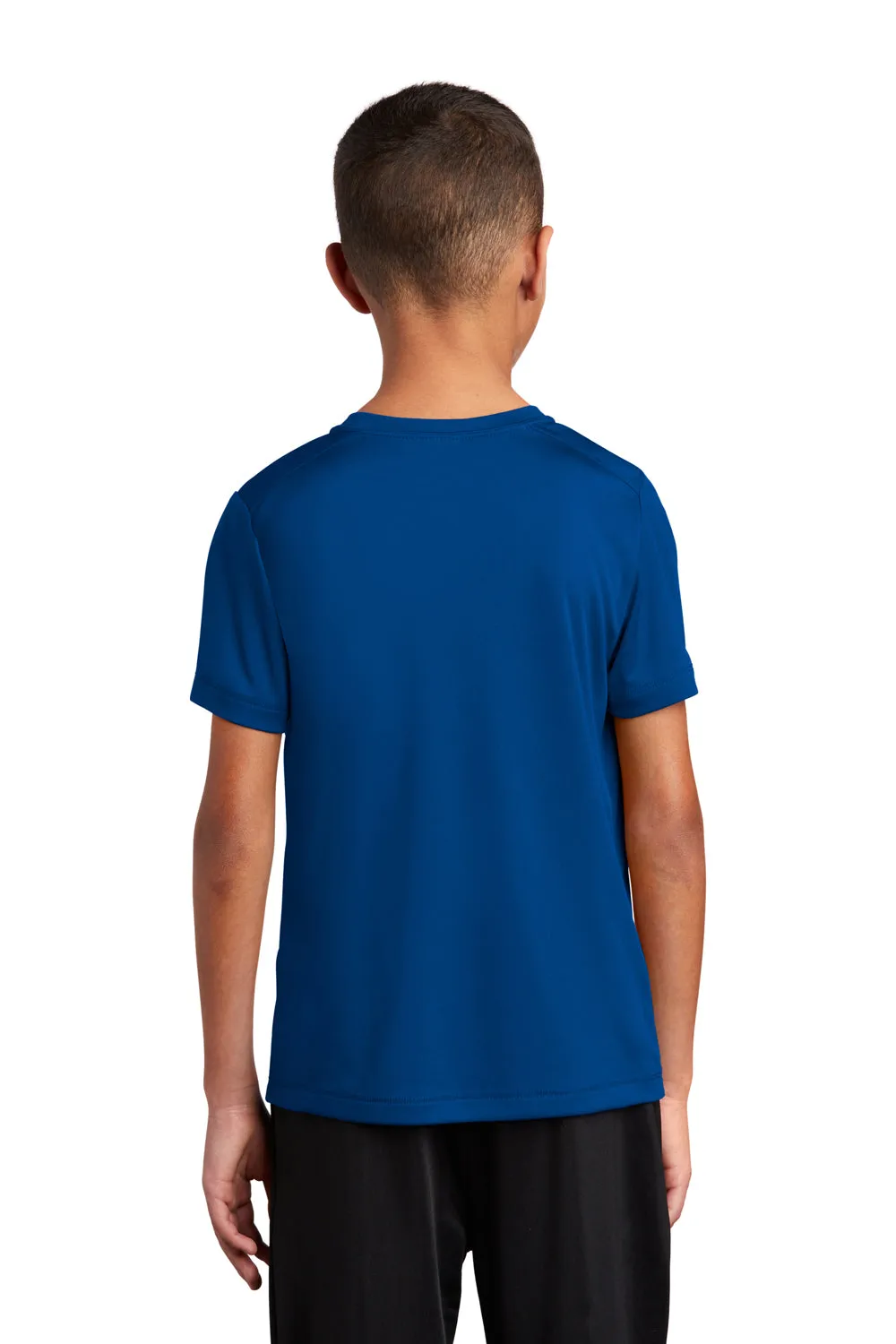 Sport-Tek Jugend Feuchtigkeitstransportierendes Kurzarm-Crewneck T-Shirt - Echtes Königsblau