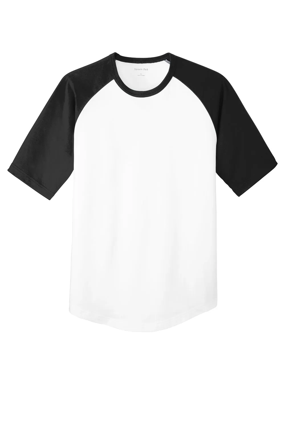 Sport-Tek Jugend Kurzarm Rundhals T-Shirt - Weiß/Schwarz