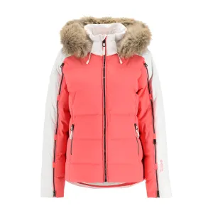 Spyder Falline Kunstpelz Daunenjacke Orange Spyder