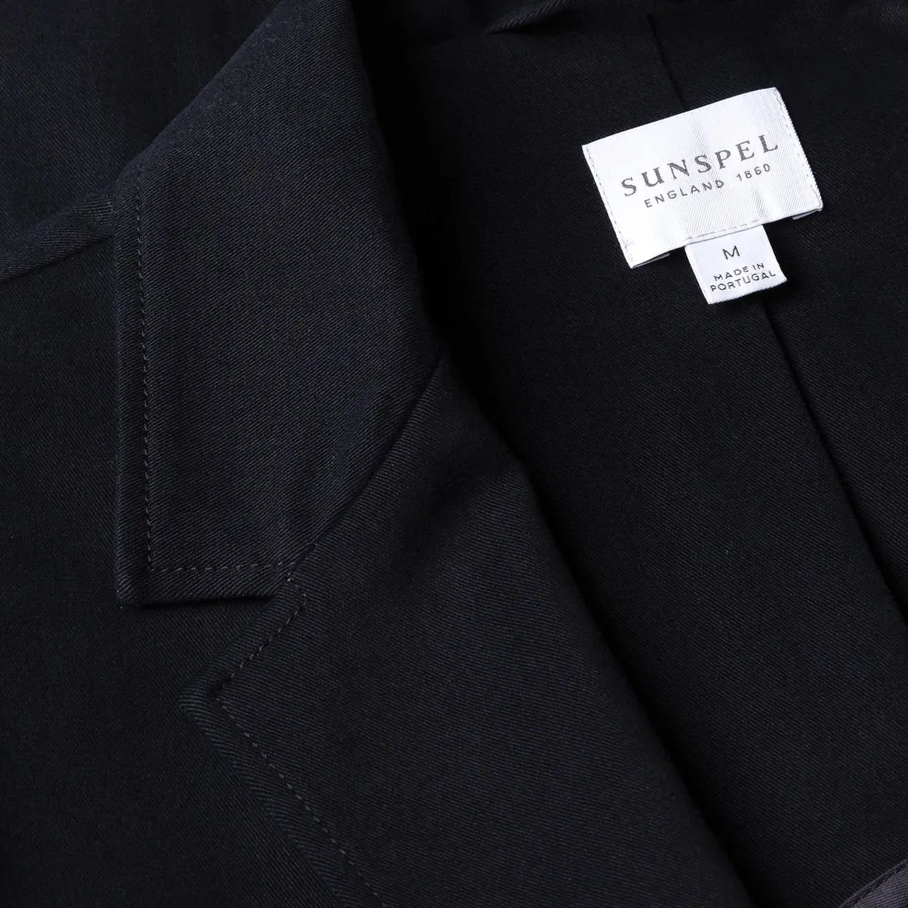 Sunspel Bürsteter Baumwoll-Blazer Marineblau