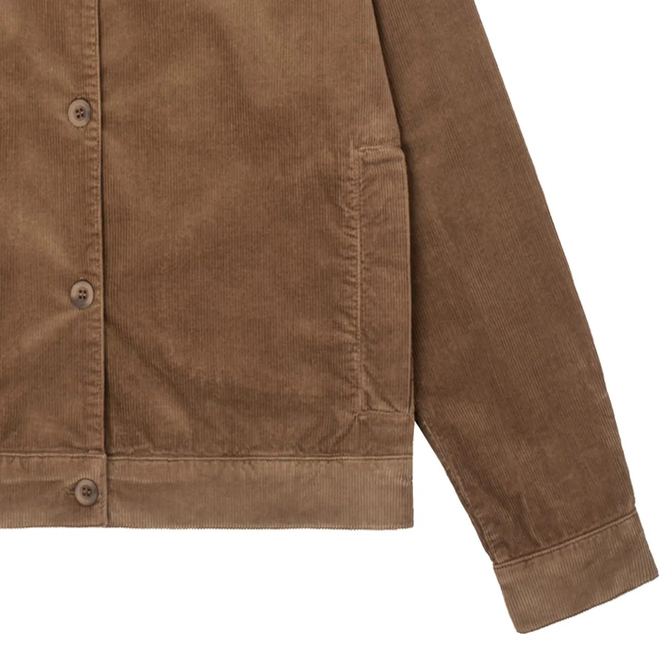 Sunspel Damen Cord Boxjacke Dunkel Kamel