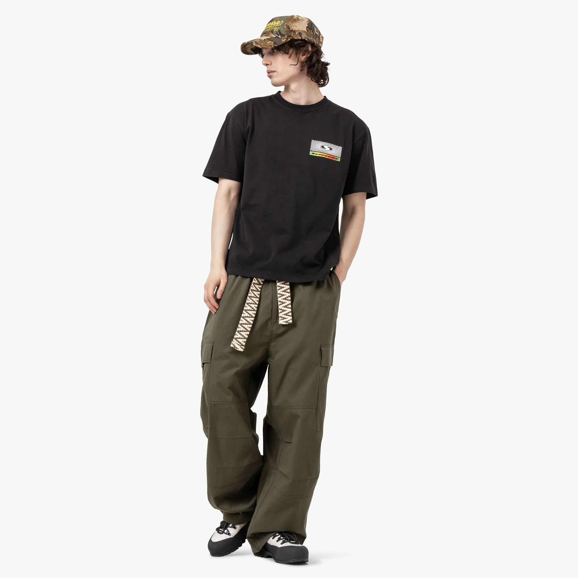 Supervsn Vibrate Higher T-Shirt / Vintage Schwarz