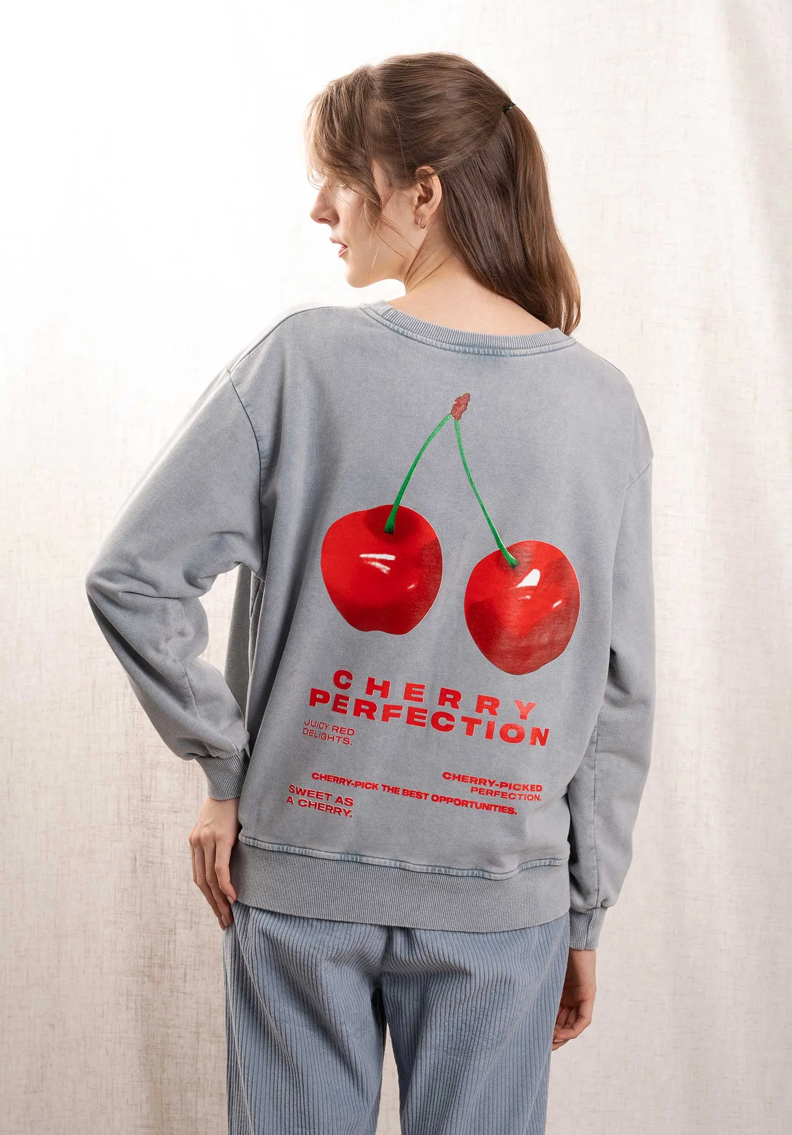 Sweatshirt 6179 Schweiß-Cheey-Grau
