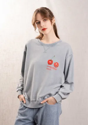 Sweatshirt 6179 Schweiß-Cheey-Grau