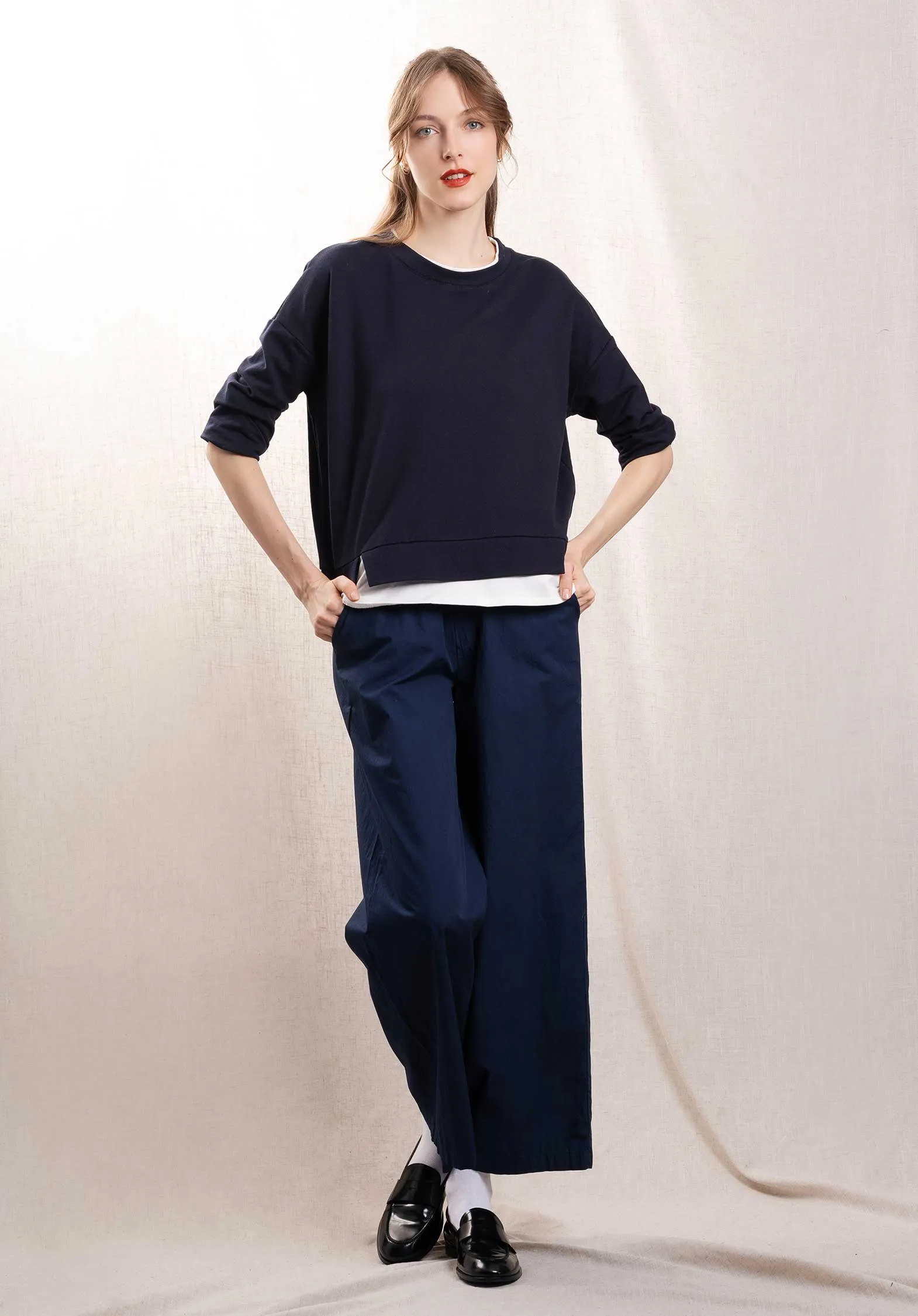 Sweatshirt A1895 Dunkelblau