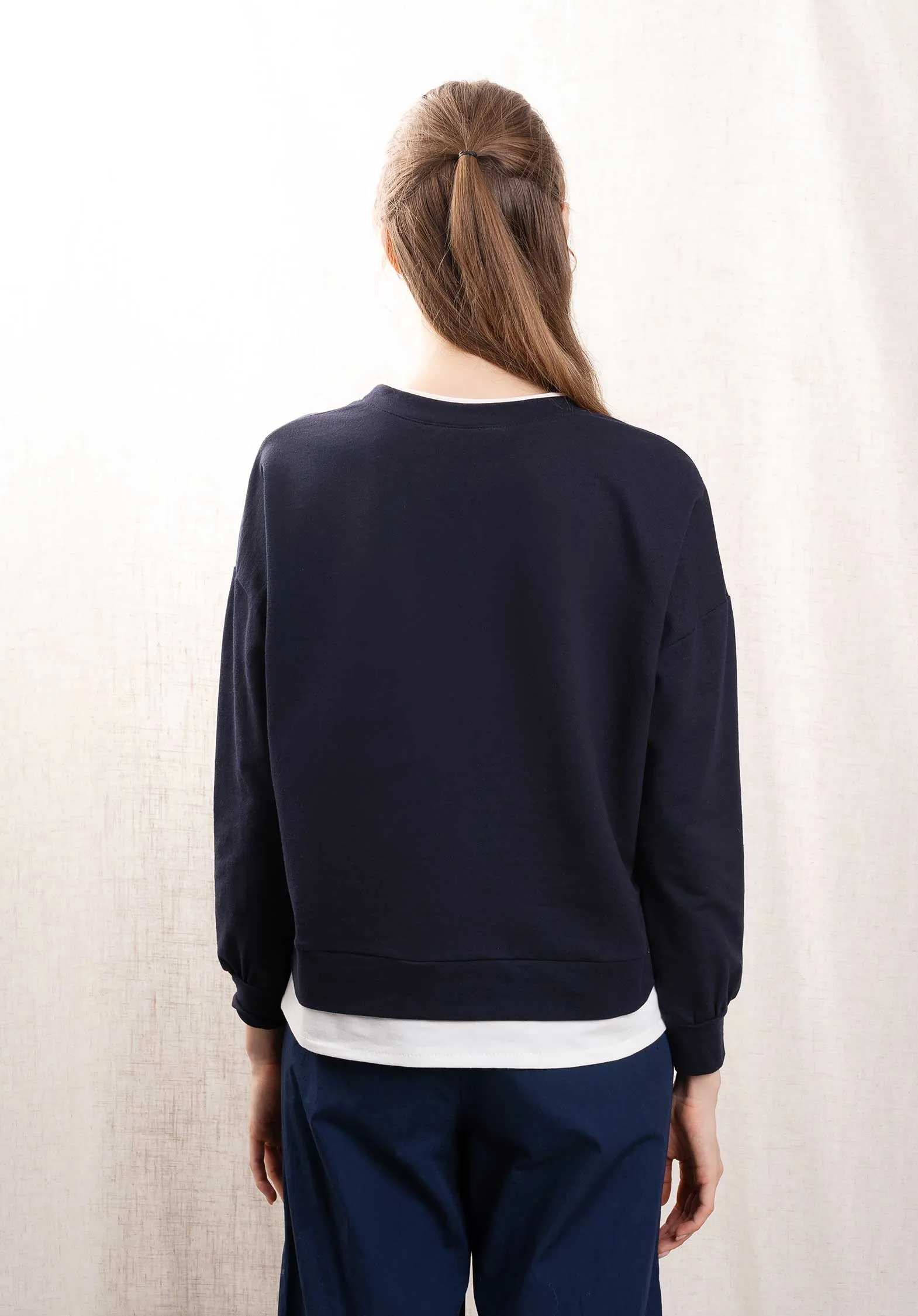Sweatshirt A1895 Dunkelblau