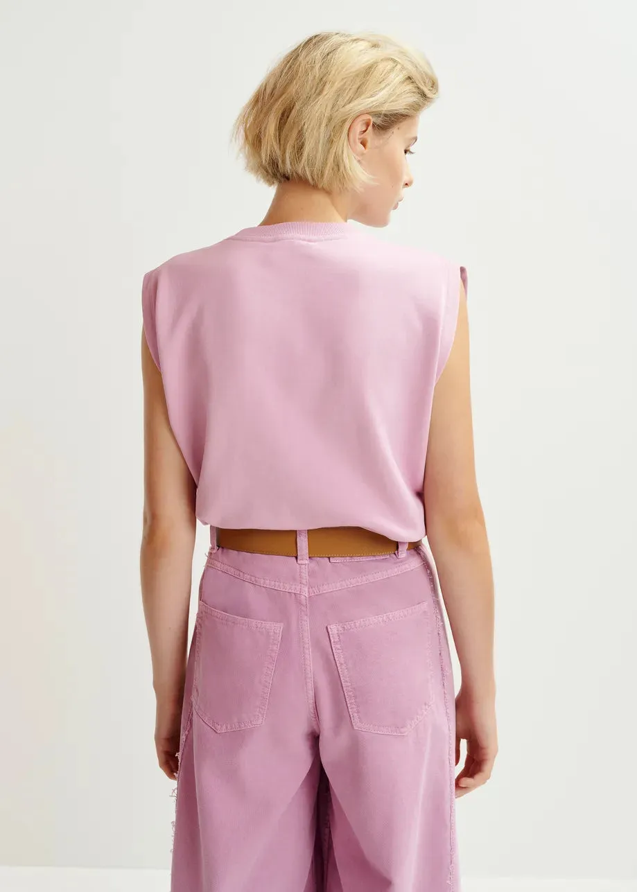 Sweatshirt Hitalian Rosa-Lavendel