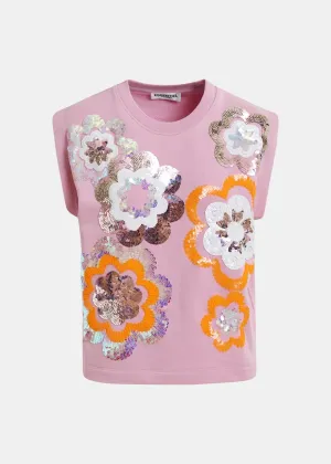 Sweatshirt Hitalian Rosa-Lavendel