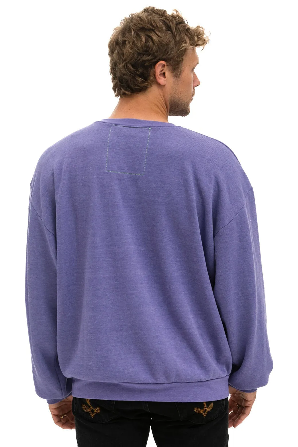 Sweatshirt Logo Stickerei Swrxstlo Lavendel Kleidung_Aviator-Nation