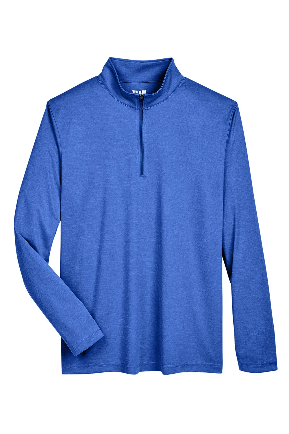 Team 365 Herren Zone Sonic Performance Feuchtigkeitstransportierendes 1/4-Zip Sweatshirt - Heather Royalblau