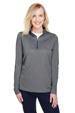 Team 365 Damen Zone Sonic Performance Feuchtigkeitstransportierendes 1/4-Zip Sweatshirt - Heather Dunkelgrau