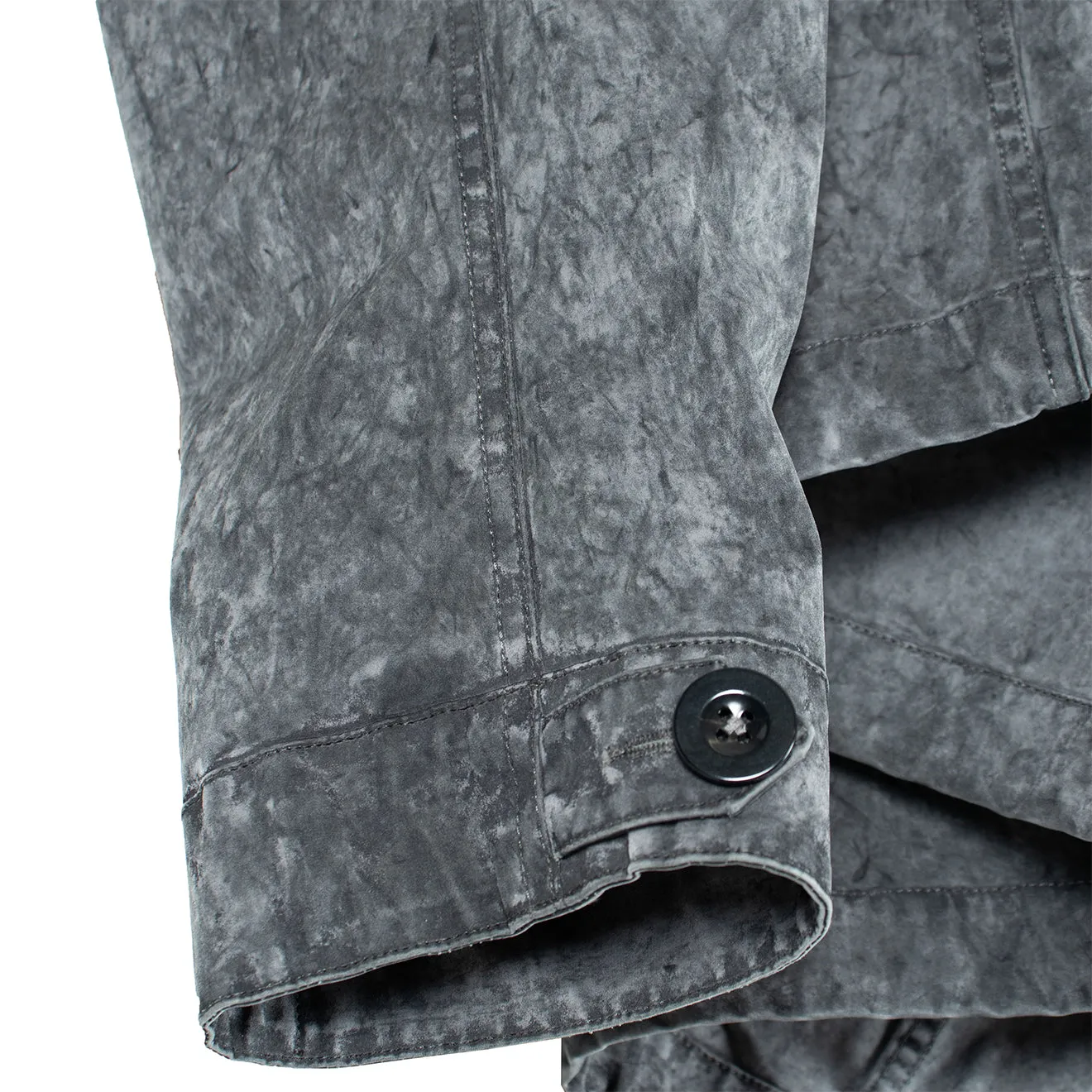 Ten C Kapuzen-Fishtail-Kurzparka Jacke Gewaschen Schwarz