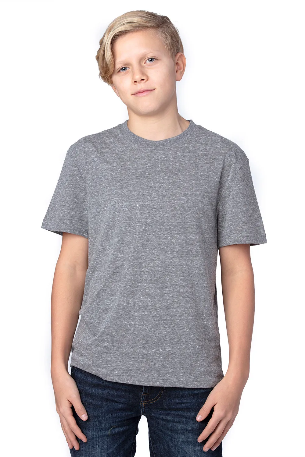 Threadfast Apparel Jugend Kurzarm Rundhals T-Shirt - Grau