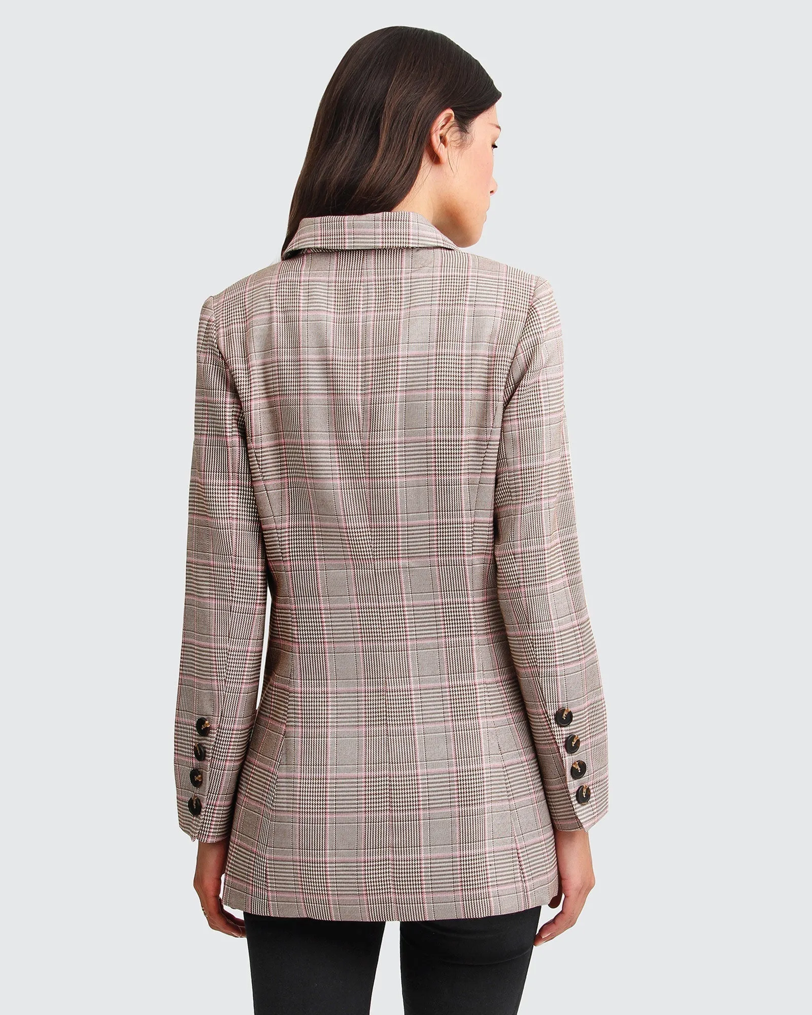 Zu Cool Für Die Arbeit Karo-Blazer - Braun