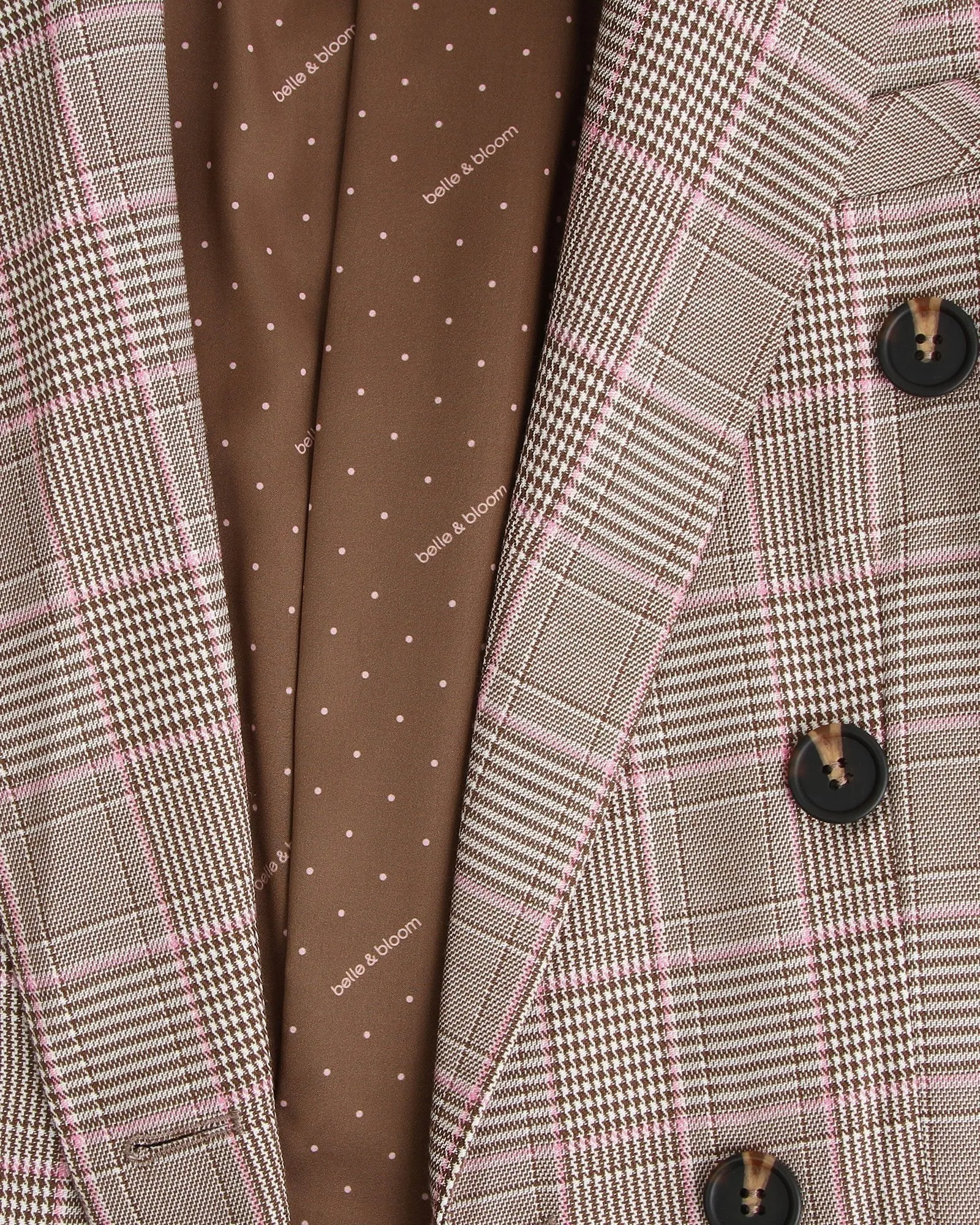 Zu Cool Für Die Arbeit Karo-Blazer - Braun