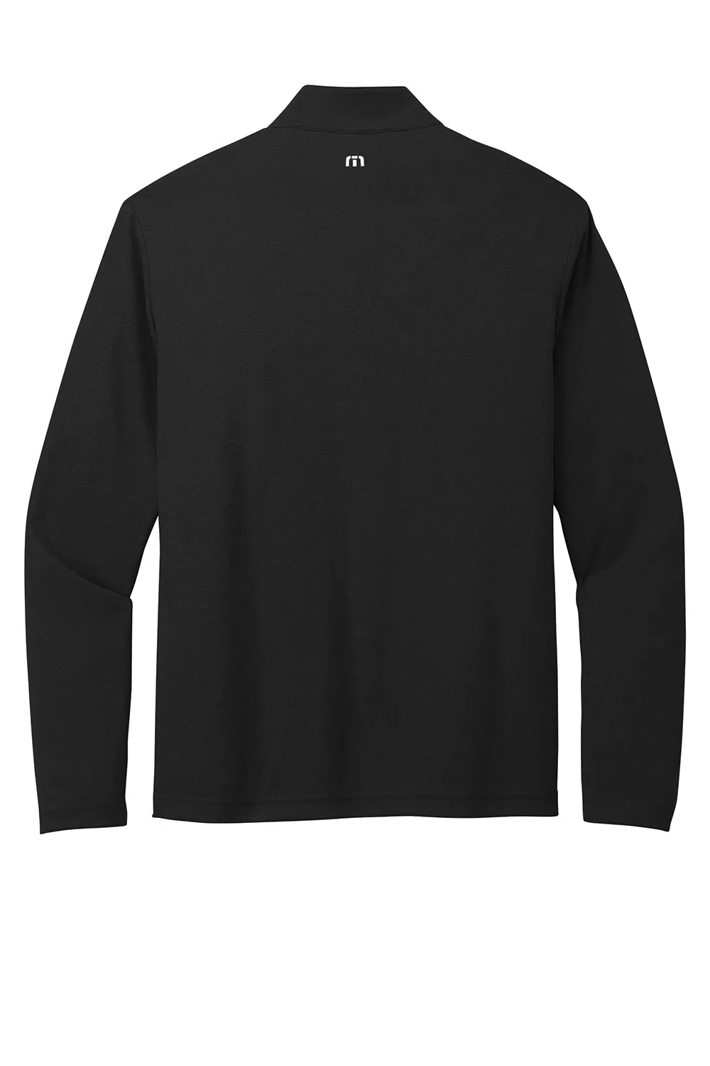TravisMathew Herren Coto Performance Knitterfreies 1/4-Zip Sweatshirt - Schwarz