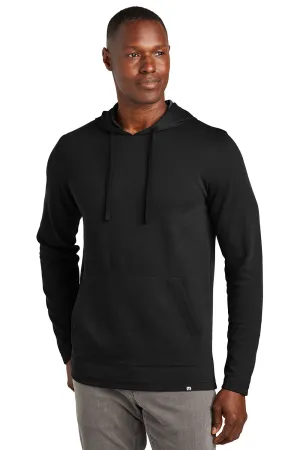TravisMathew Herren Coveside Knitterfreie Kapuzenpullover Hoodie mit Kangaroo-Tasche - Schwarz
