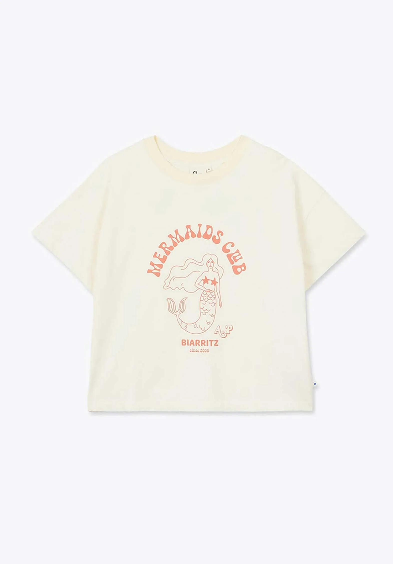 Tshirt Wt11 Mermaids Club Fe Ecru-12
