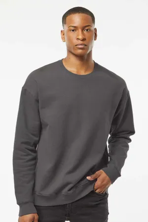 Tultex Herren Fleece Pullover - Anthrazitgrau