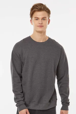 Tultex Herren Fleece Pullover - Meliertes Anthrazitgrau