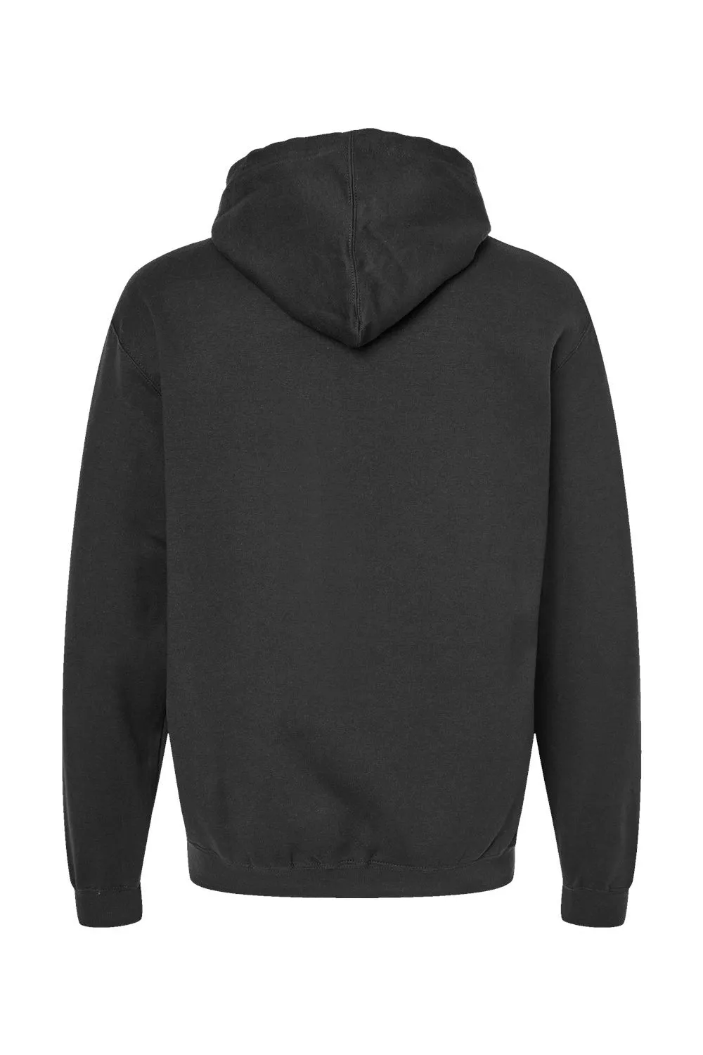 Tultex Herren Fleece Kapuzenpullover mit Kangaroo-Tasche - Schwarz