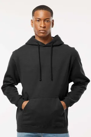 Tultex Herren Fleece Kapuzenpullover mit Kangaroo-Tasche - Schwarz