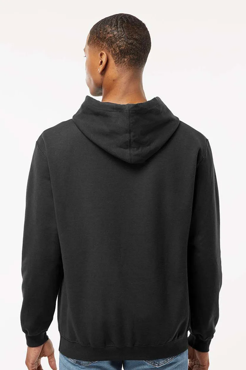 Tultex Herren Fleece Kapuzenpullover mit Kangaroo-Tasche - Schwarz