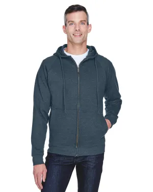 UltraClub 8463 Robuste, gefütterte Fleece-Kapuzensweatshirt mit Reißverschluss für Erwachsene
