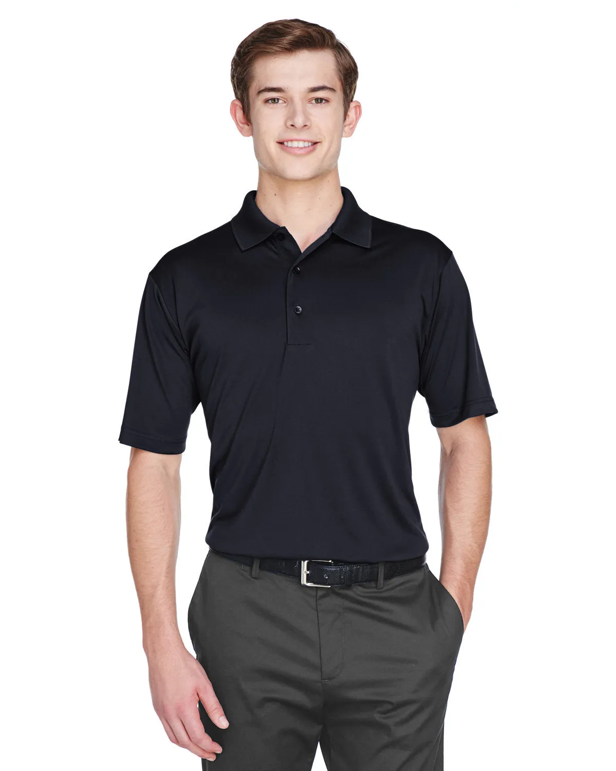 UltraClub 8610 Herren Cool & Dry 8-Sterne Elite Performance Interlock Polo