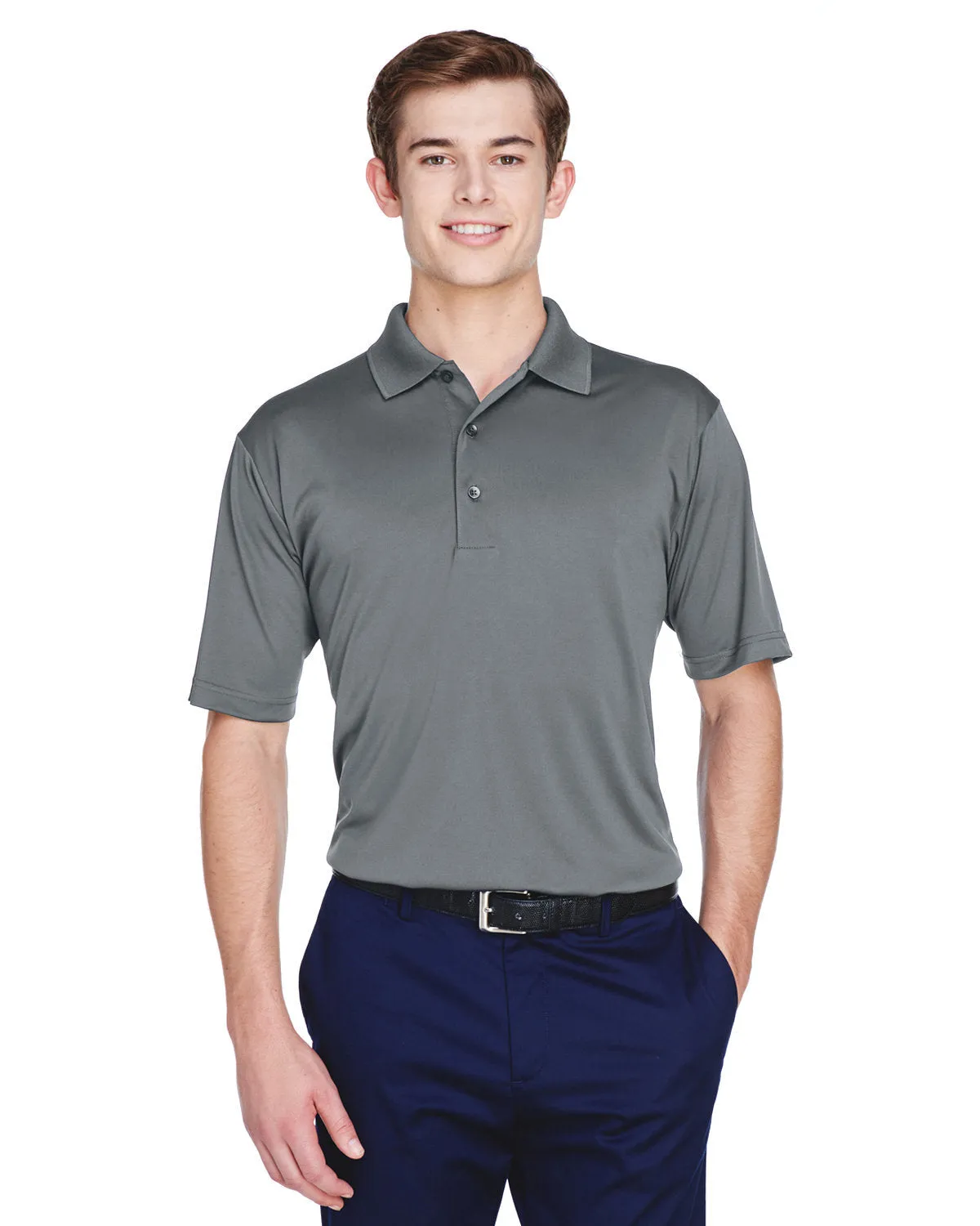 UltraClub 8610 Herren Cool & Dry 8-Sterne Elite Performance Interlock Polo