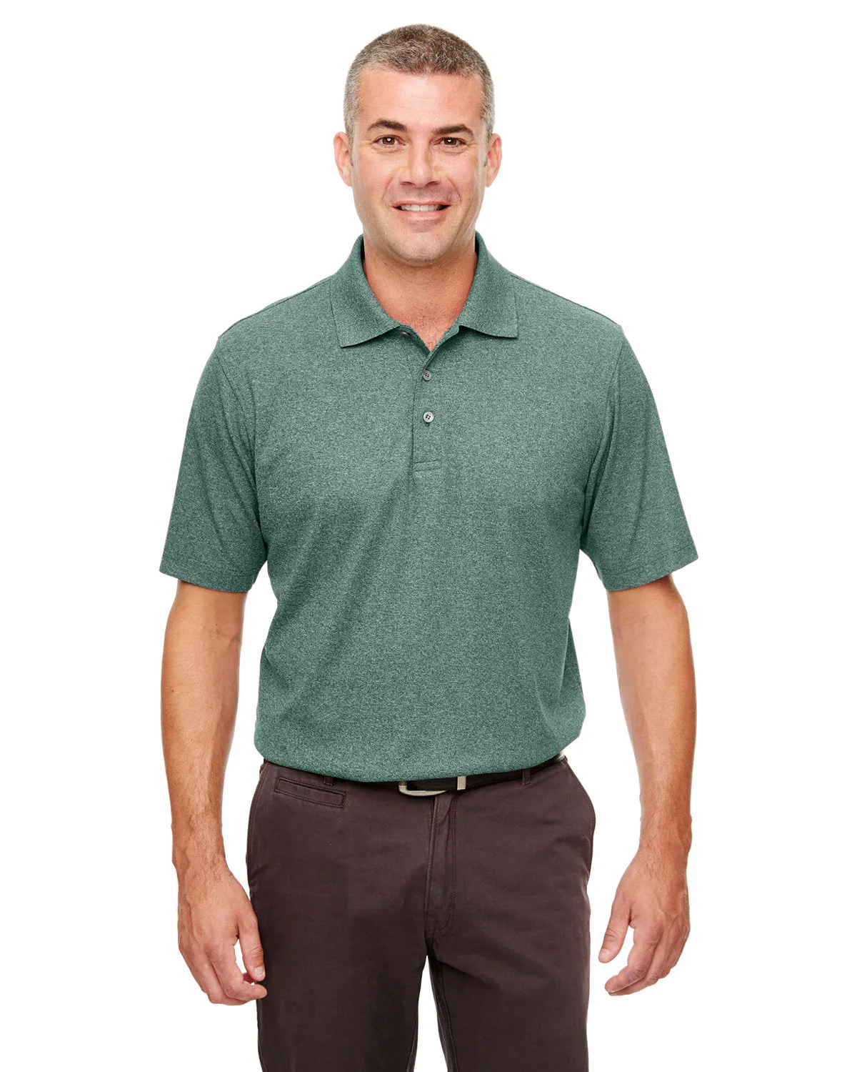 UltraClub UC100 Herren Piqu Polo in meliertem Design