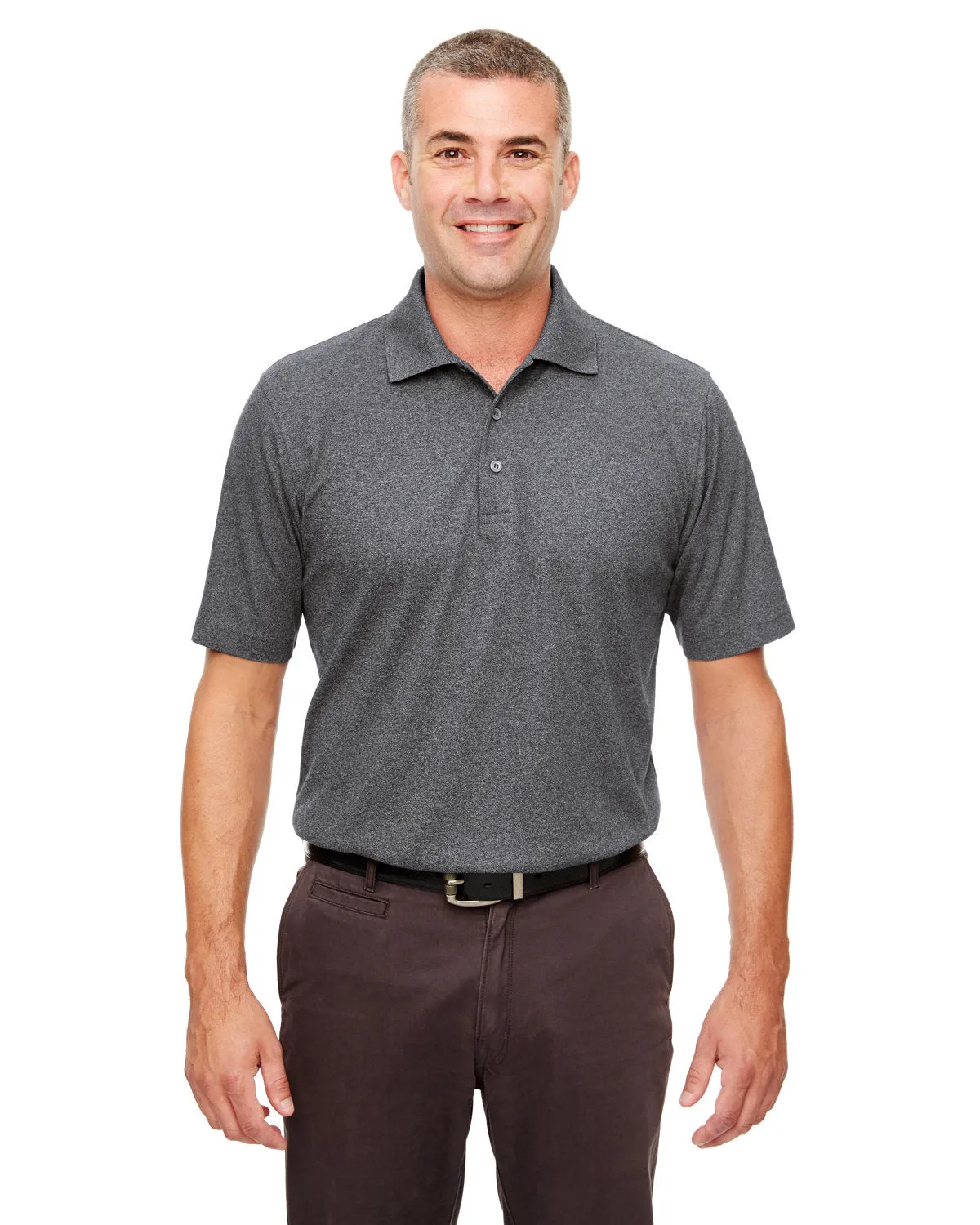 UltraClub UC100 Herren Piqu Polo in meliertem Design