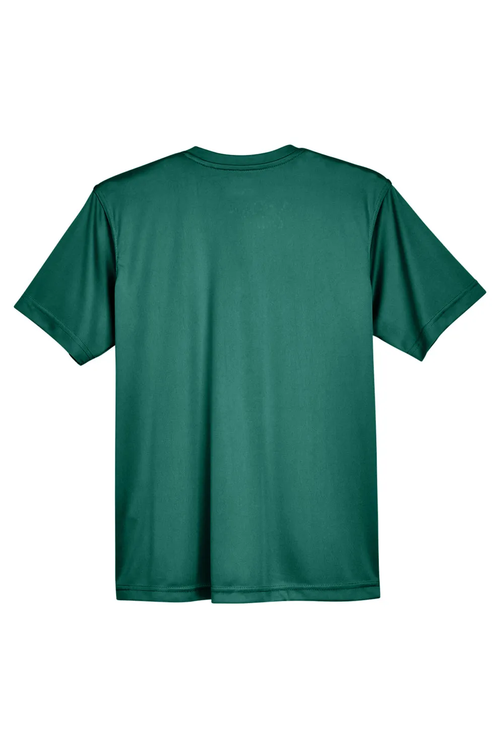 UltraClub Jugend Cool & Dry Performance Feuchtigkeitstransportierendes Kurzarm-Crewneck T-Shirt - Waldgrün
