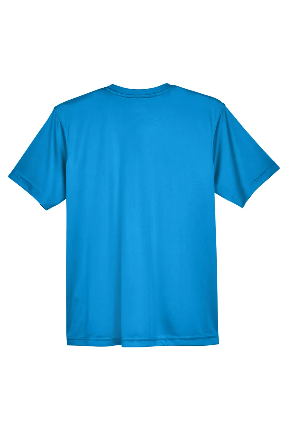 UltraClub Jugend Cool & Dry Performance Feuchtigkeitstransportierendes Kurzarm-Crewneck-T-Shirt - Saphirblau